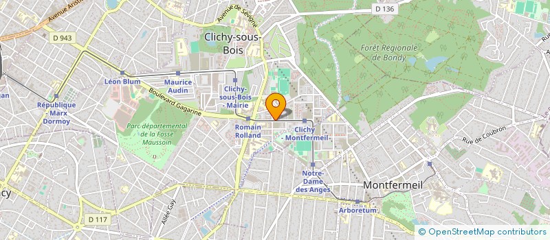 localisation de l'entreprise LEP EURL à CLICHY-SOUS-BOIS