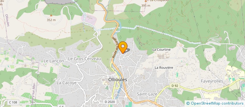 localisation de l'entreprise LEPAGE  OLLIOULES