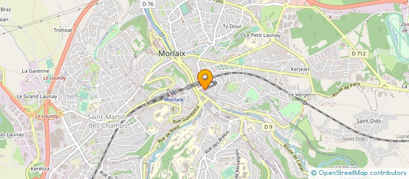 localisation de l'entreprise LEPAGE ASSOCIES à MORLAIX