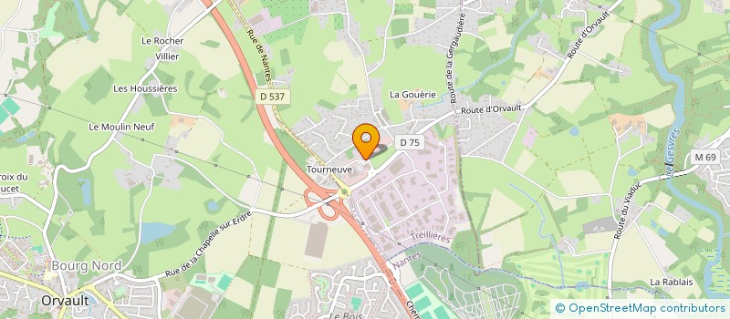 localisation de l'entreprise LEPAGE ELECTRONIQUE NANTES à TREILLIERES