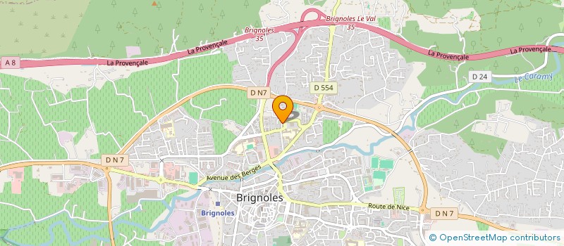 localisation de l'entreprise LEPAGNEY FALCO  BRIGNOLES