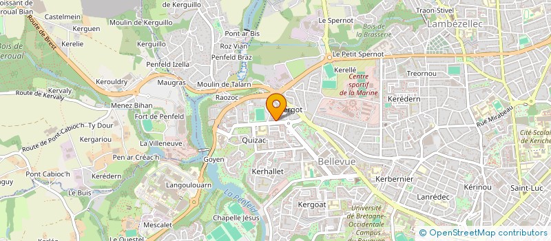localisation de l'entreprise LEPAM à BREST