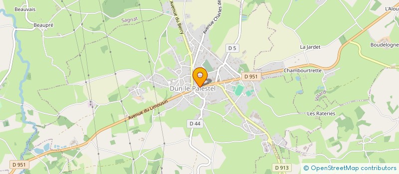 localisation de l'entreprise LEPARD IMMOBILIER à DUN-LE-PALESTEL