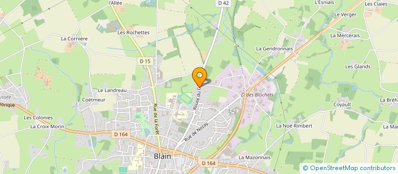 localisation de l'entreprise LEPAROUX CHAPE RAVALEMENT  BLAIN