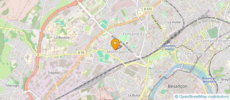 localisation de l'entreprise LEPAUL IMMOCO  BESANCON