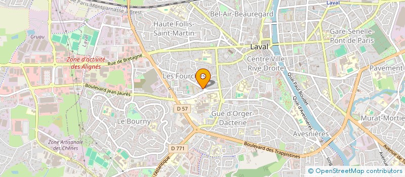 localisation de l'entreprise LEPECQ FREDERIC OSTEOPATHE à LAVAL