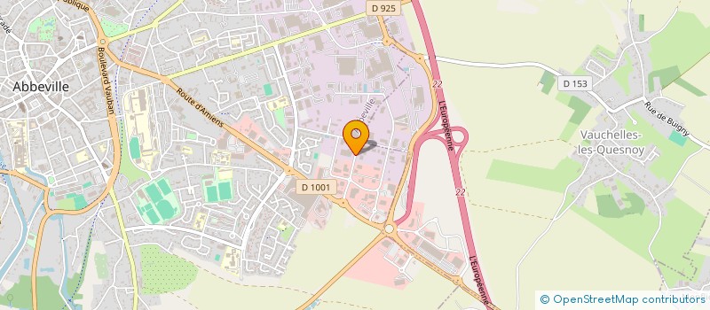 localisation de l'entreprise LEPEE VITRAGE  ABBEVILLE