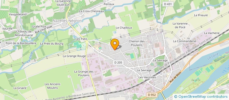 localisation de l'entreprise LEPELLEUX MANAGEMENT IMMOBILIER - L.M.I.  POCE-SUR-CISSE