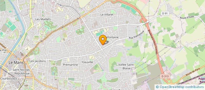 localisation de l'entreprise LEPELTIER-HAMON  LE MANS