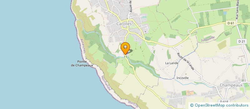 localisation de l'entreprise LEPELTIER HUBERT à CAROLLES