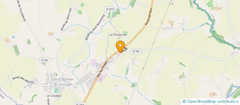 localisation de l'entreprise LEPELTIER-JOUIN à SAINT-BOMER-LES-FORGES
