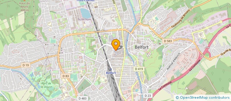 localisation de l'entreprise LEPELTIER PARIS à BELFORT