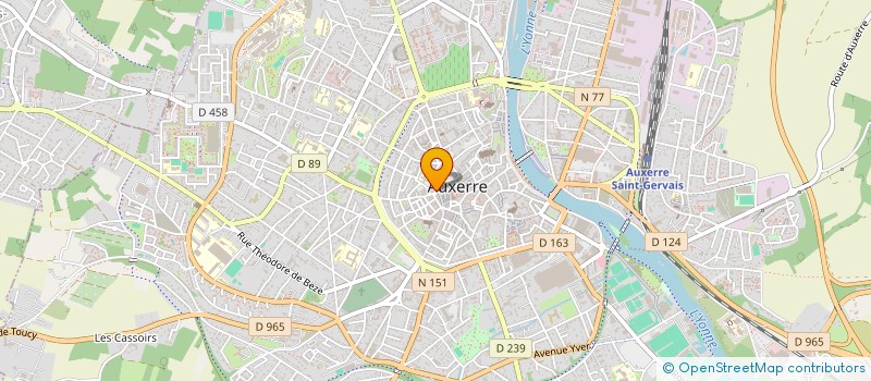 localisation de l'entreprise LEPERE à AUXERRE