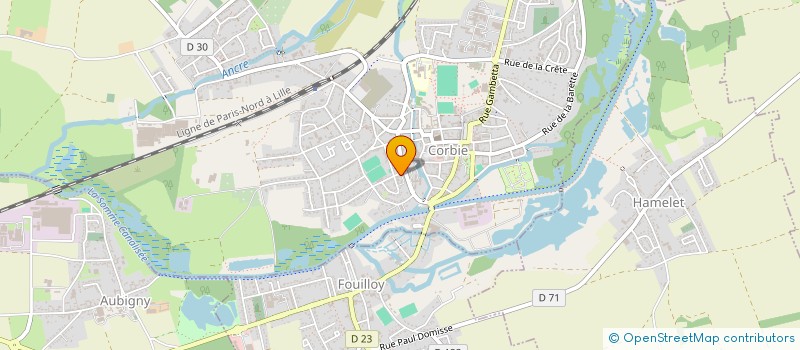 localisation de l'entreprise LEPERS JOLLANT - SCP DE MASSEURS KINESITHERAPEUTES à CORBIE