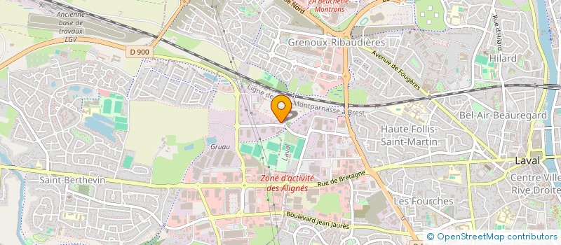 localisation de l'entreprise LEPERS METALLERIE SERVICES  SAINT-BERTHEVIN