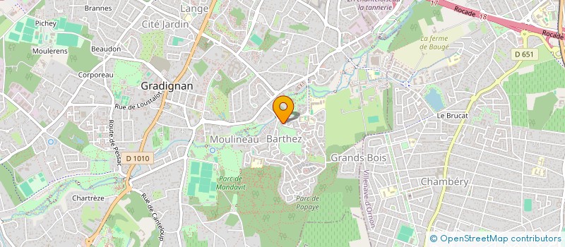 localisation de l'entreprise LEPETIT PAYSAGES  GRADIGNAN