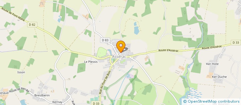 localisation de l'entreprise LEPF IMMOBILIER  ASSERAC