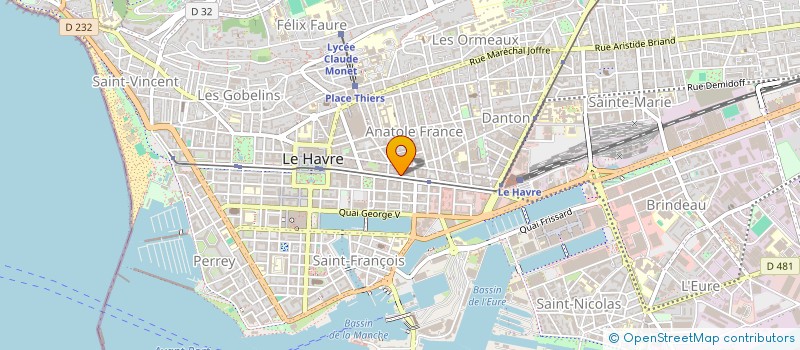 localisation de l'entreprise LEPILLIER BOISSEAU  LE HAVRE