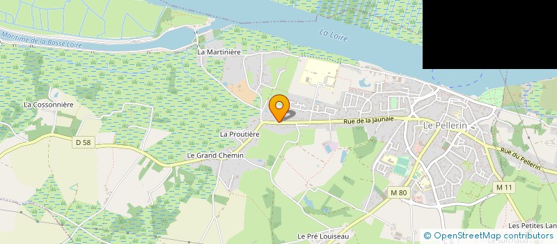 localisation de l'entreprise LEPINE TP  LE PELLERIN