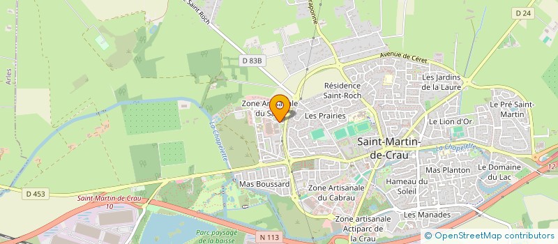 localisation de l'entreprise LEPISENS à SAINT-MARTIN-DE-CRAU