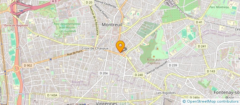 localisation de l'entreprise LEPLACARD à MONTREUIL
