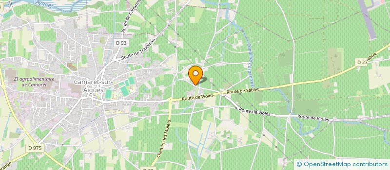 localisation de l'entreprise LEPM à CAMARET-SUR-AIGUES