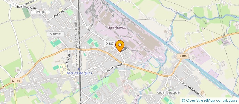 localisation de l'entreprise LEPOIVRE DUMONT  ISBERGUES