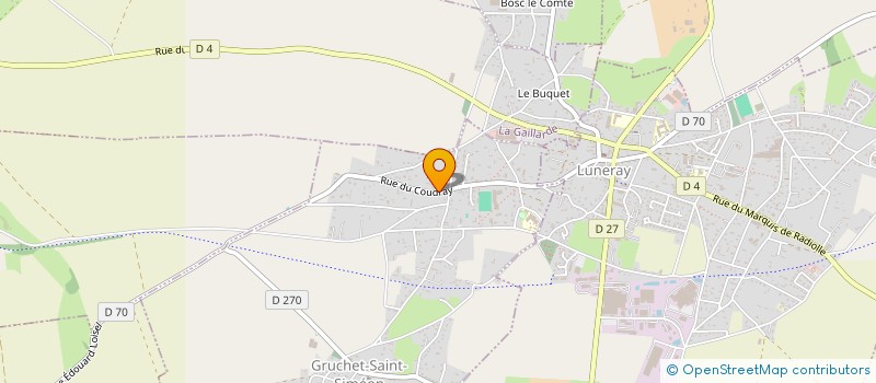 localisation de l'entreprise LEPORTIER DAVID MACONNERIE RENOVATION  GRUCHET-SAINT-SIMEON