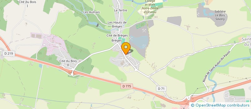 localisation de l'entreprise LEPRETRE à SEGRE-EN-ANJOU BLEU