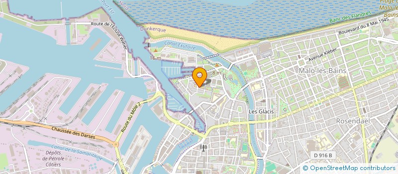 localisation de l'entreprise LEPRINCE à DUNKERQUE