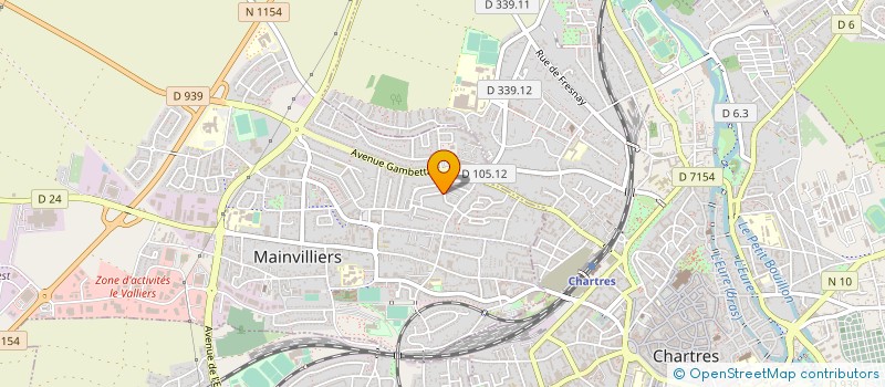 localisation de l'entreprise LEPRINCE BATIMENT à MAINVILLIERS