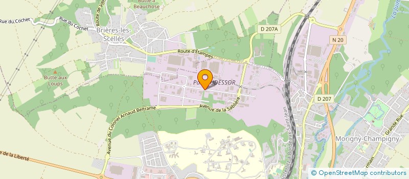 localisation de l'entreprise LEPRINCE TRAVAUX PUBLICS à ETAMPES
