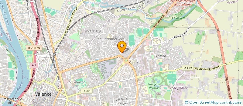 localisation de l'entreprise LEPROU-MAZE  VALENCE