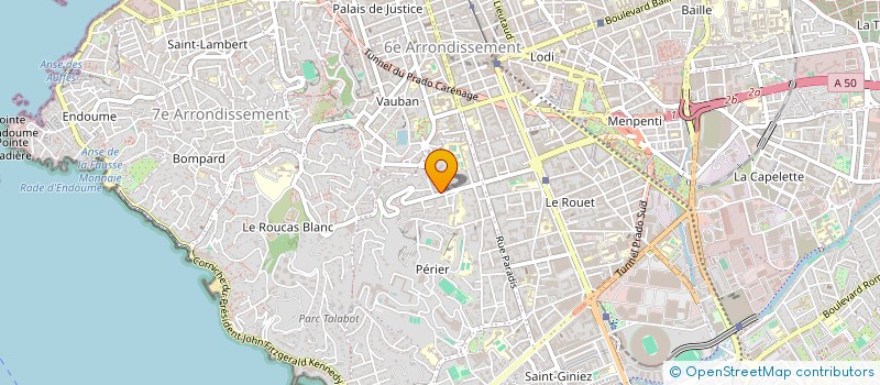 localisation de l'entreprise LEPTIS à MARSEILLE