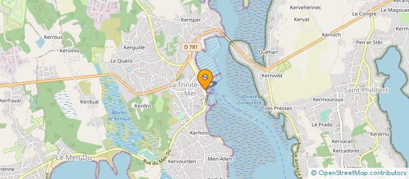 localisation de l'entreprise LEQUAI56  LA TRINITE-SUR-MER