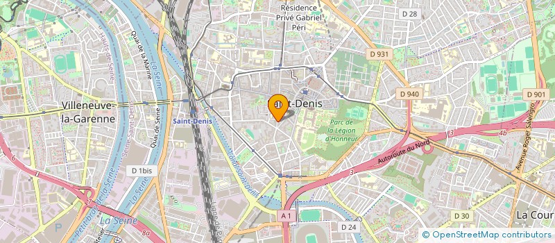 localisation de l'entreprise LEQUATRE GESTION  SAINT-DENIS