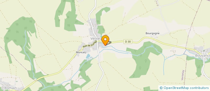 localisation de l'entreprise LEQUEUX ET FILS à VENTELAY