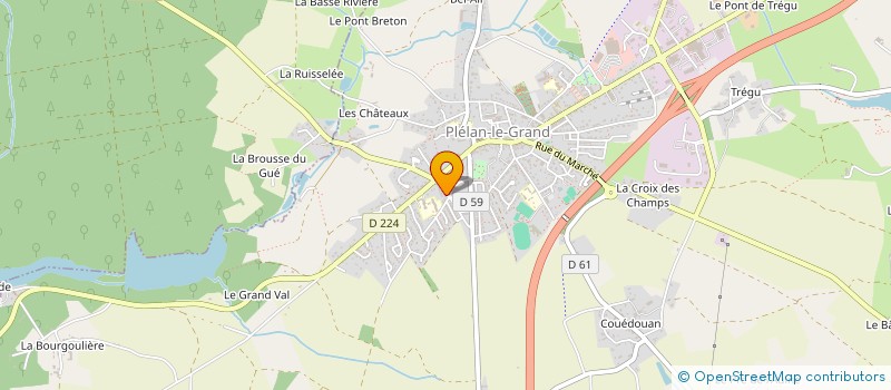 localisation de l'entreprise LEQUEUX IMMOBILIER  PLELAN-LE-GRAND
