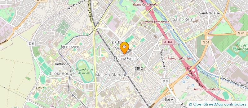 localisation de l'entreprise LEQUINO à REIMS