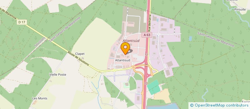 localisation de l'entreprise LERAC INVEST  LABENNE