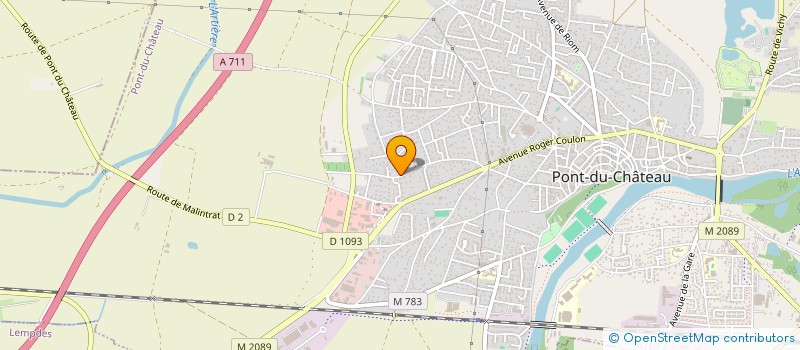 localisation de l'entreprise LERAJ  PONT-DU-CHATEAU