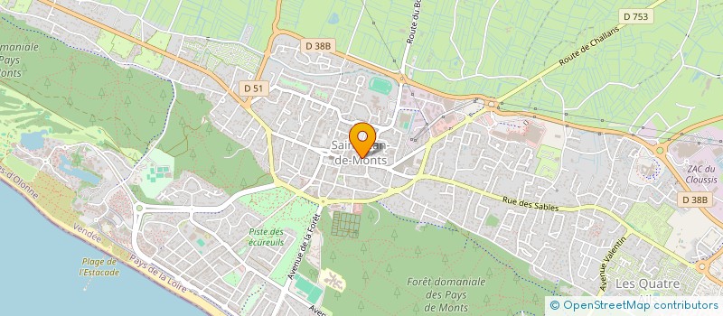 localisation de l'entreprise LERAMA  SAINT-JEAN-DE-MONTS