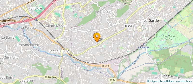 localisation de l'entreprise LERAT MACIUCCIU  LA GARDE