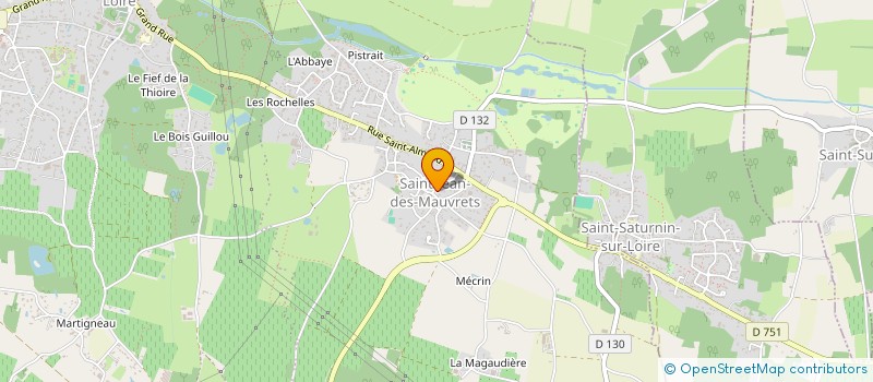 localisation de l'entreprise LERAY 1  LES GARENNES SUR LOIRE