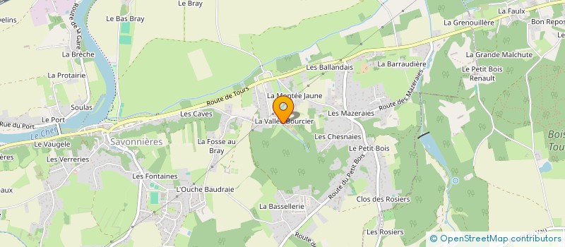 localisation de l'entreprise LERAY  SAVONNIERES