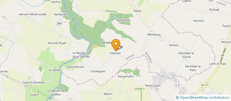 localisation de l'entreprise LERAY  BRANDIVY