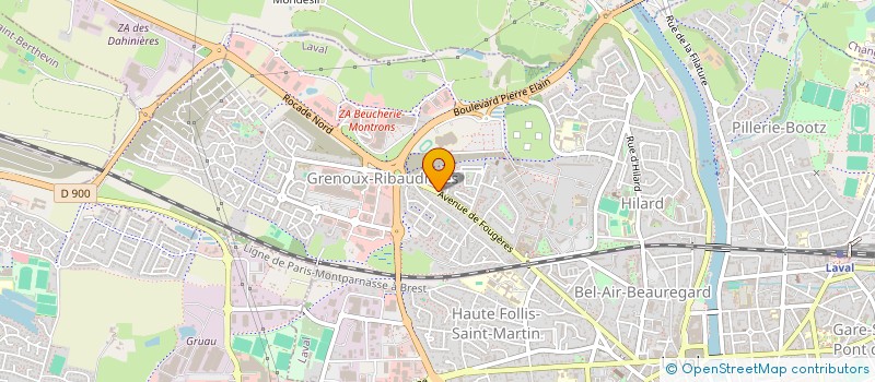 localisation de l'entreprise LERAY AUTOMOBILES à LAVAL