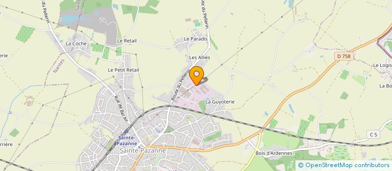 localisation de l'entreprise LERAY CARRELAGE à SAINTE-PAZANNE