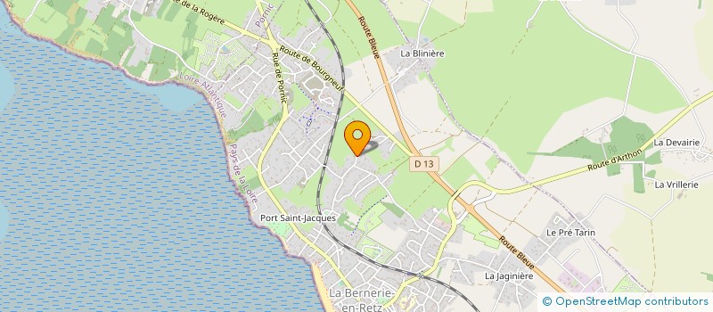 localisation de l'entreprise LERAY CLEMENT à LA BERNERIE-EN-RETZ