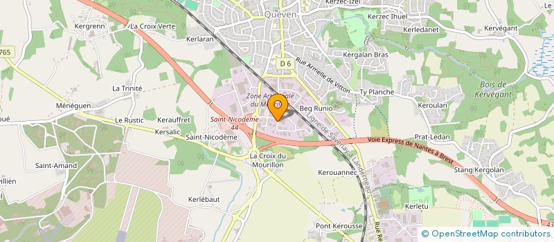 localisation de l'entreprise LERAY ETANCHEITE à QUEVEN